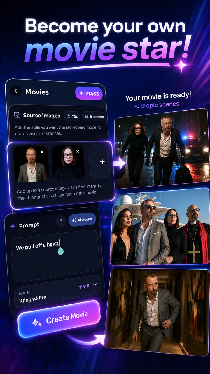 SnapAI movies workflow preview